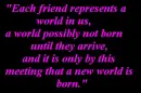 friend represents world