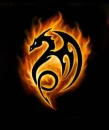 Fire Dragon Logo by Anne Stokes