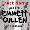 Chuck Norris wears Emmett Cullen Pajamas