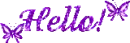 Purple Hello