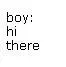 Boy so shy and girl so dumb