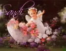 Angel with a Carriage in Garden (little girl)- Sandi