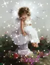 Angel on Pedestal (little girl)- Sandi