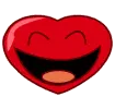 Heart laughing