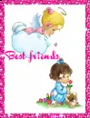 two angels playing