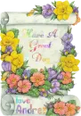 Have a great Day, Love Andrea - Daffodil Scroll
