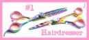 pink and purple scissors