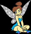 Blue and Purple Brown hair Tink