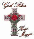 God Bless cross-Maggie