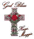 God Bless cross-Maggie