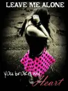 emo heartbroken punk pink leave me alone