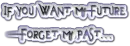 if u want my future forget my past.