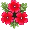 red flowers