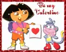 dora and boots on valentines