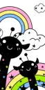 RAINBOW AND CUTE GIRAFFE