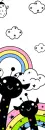 RAINBOW AND CUTE GIRAFFE