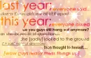 lAsT yEaR...