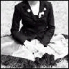 black & white avatar girl