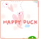  cute kawaii happy duck