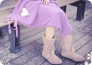 winter girl with boots