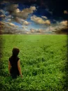 girl in field