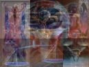 Libra Collage Background