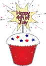 Happy 4th of July (cupcake)