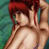tattooed mermaid girl