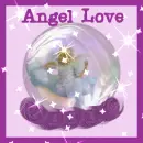 little angel girl in a snowglobe