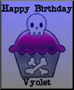 Skull cupcake Vyolet