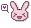 Kawaii heart bunny