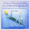 I love you