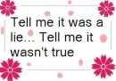 It Was A Lie