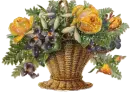 Yellow Roses Basket