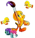 Glittered Tweety Painter