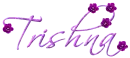 Script Text Sparkled Roses - Trishna