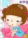little girl in love