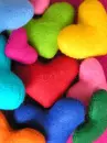 fluffy color heart
