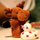 fluffy deer & rubber duck friendship
