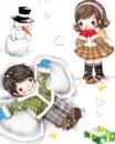 cute kawaii little winter lovers