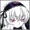 Anime girl with black headband.