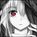 Anime girl with white hair.