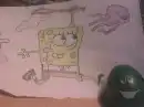 spongebob catching a yellyfish