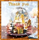 two dogs in a snowglobe