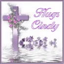 Hugs Cindy - Purple Cross Reflection