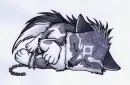 Wolf link sleeping