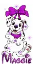 Dalmation Wth Sparkles and Name