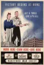 victory vintage poster