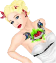 blonde retro girl