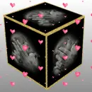 Precious Baby Cube (with floating hearts)